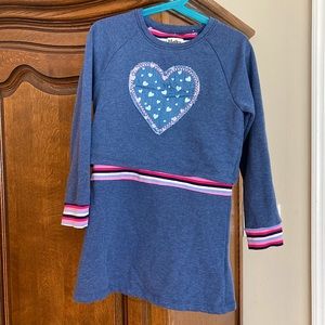 Hatley Flower Hearts Waist Drop Dress
